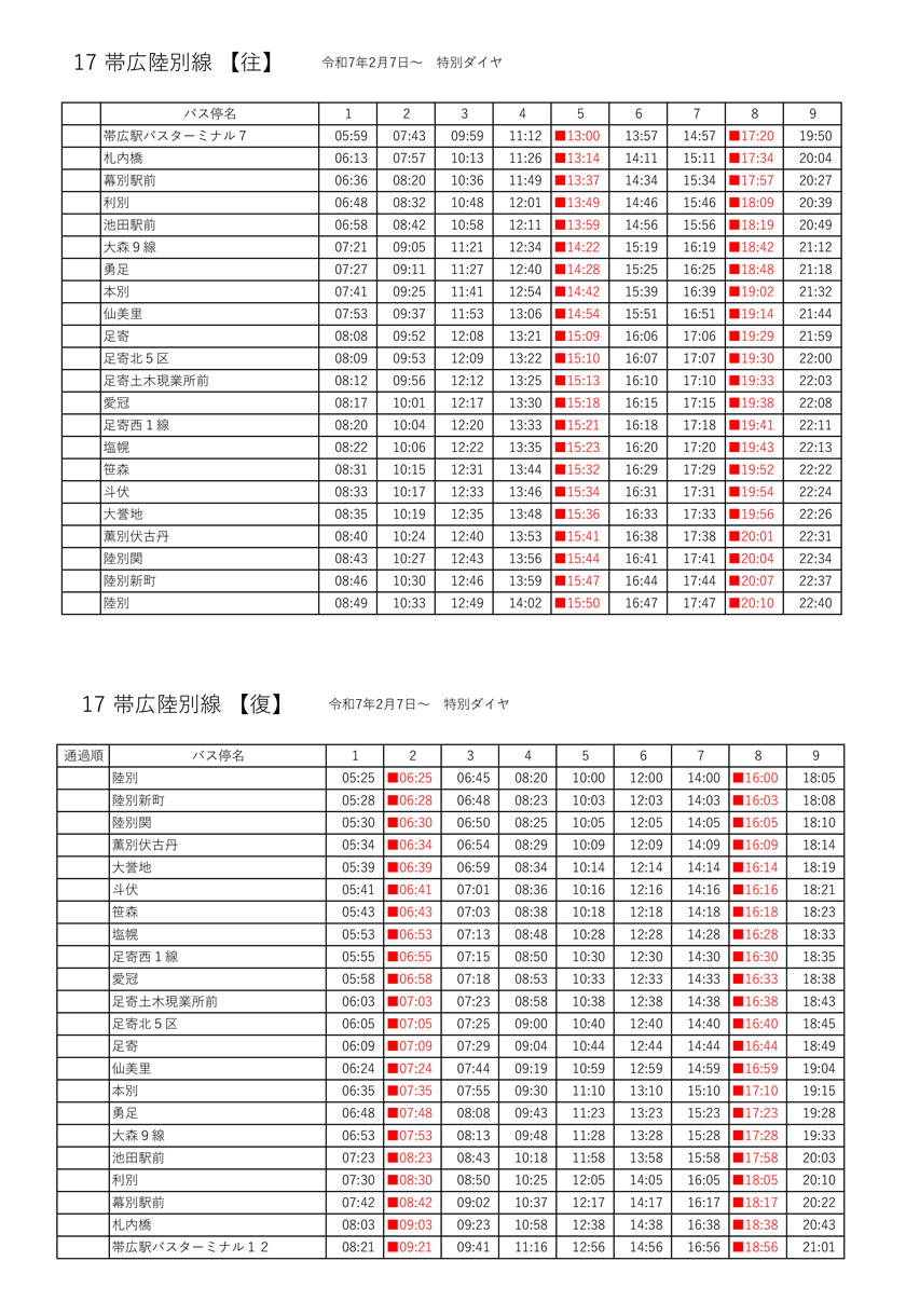 帯広陸別線